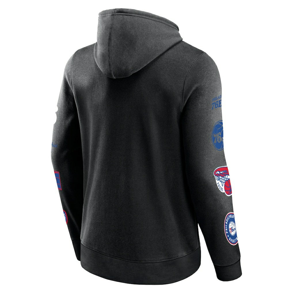 Fanatics - Philadelphia 76ers Home Court Pullover Hoodie - Black