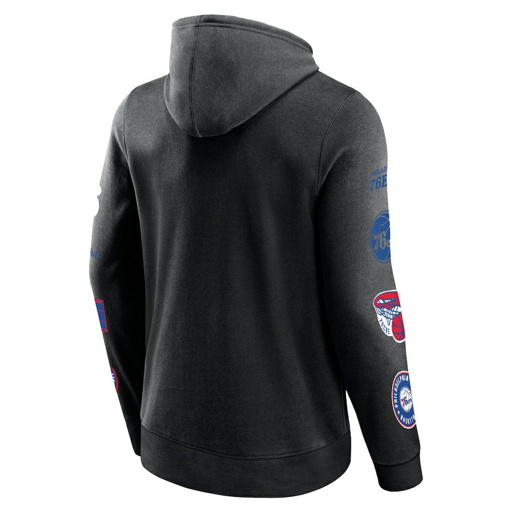 Fanatics - Philadelphia 76ers Home Court Pullover Hoodie - Black