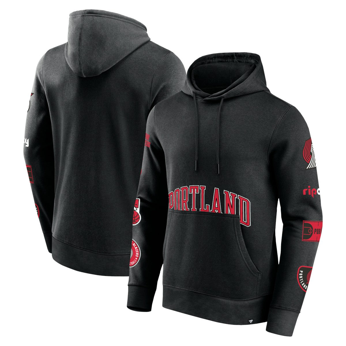 Fanatics - Portland Trail Blazers Home Court Pullover Hoodie - Black