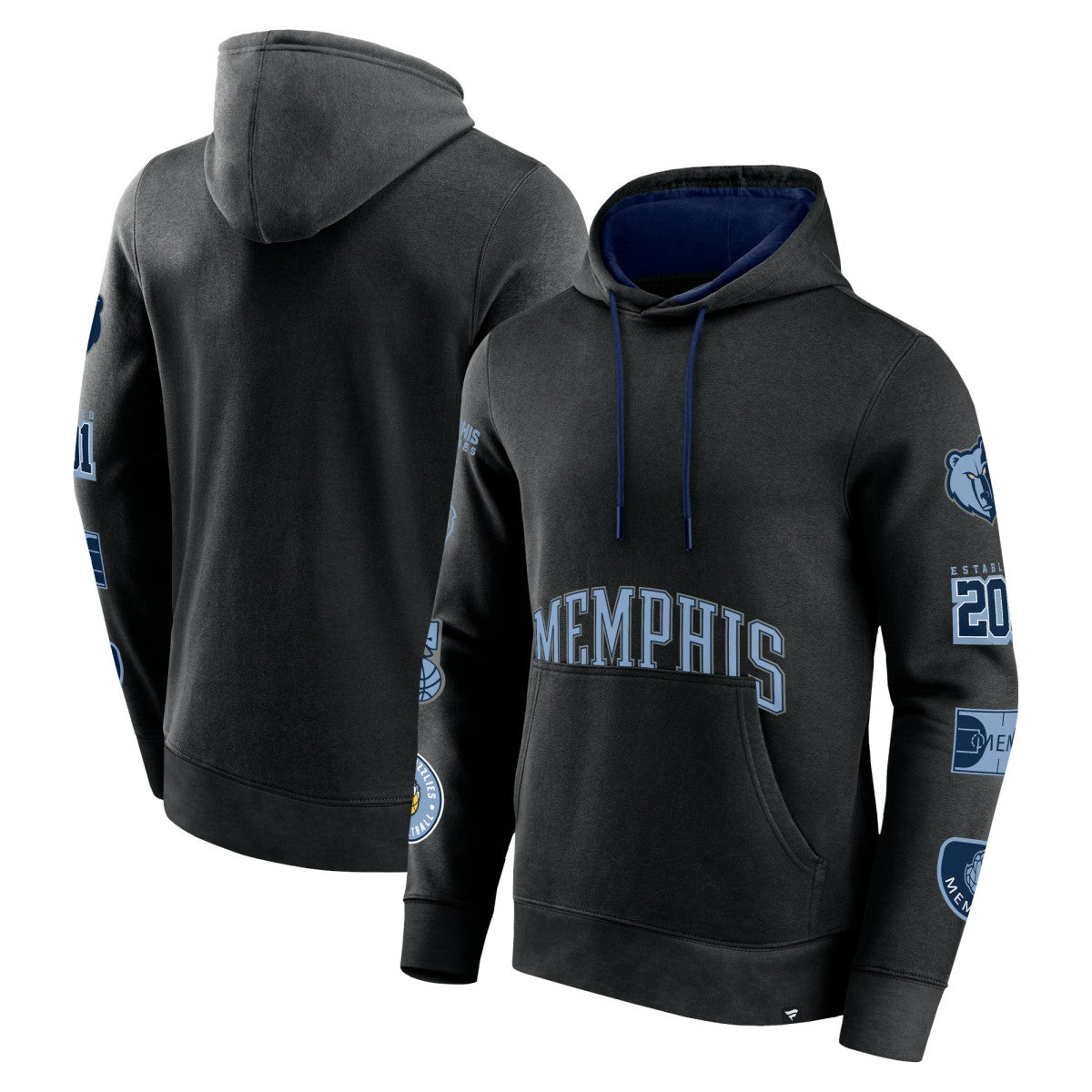 Fanatics - Memphis Grizzlies Home Court Pullover Hoodie - Black