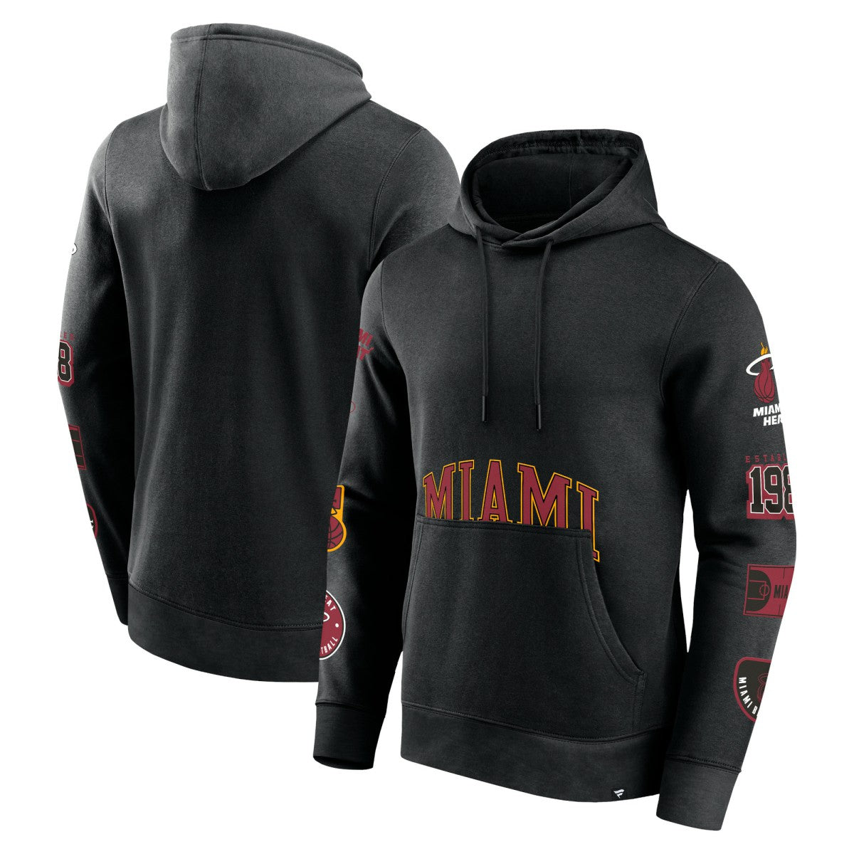Fanatics - Miami Heat Home Court Pullover Hoodie - Black