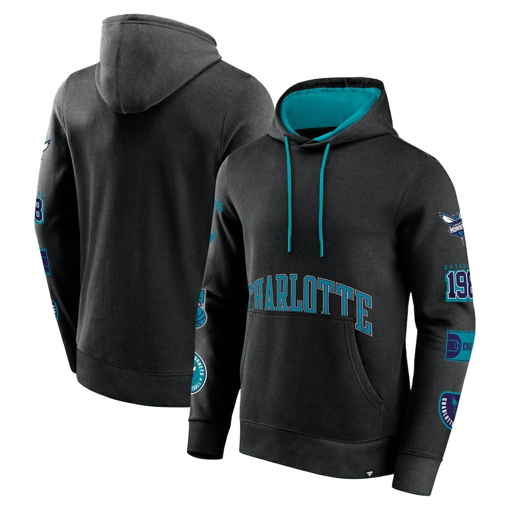 Fanatics - Charlotte Hornets Home Court Pullover Hoodie - Black
