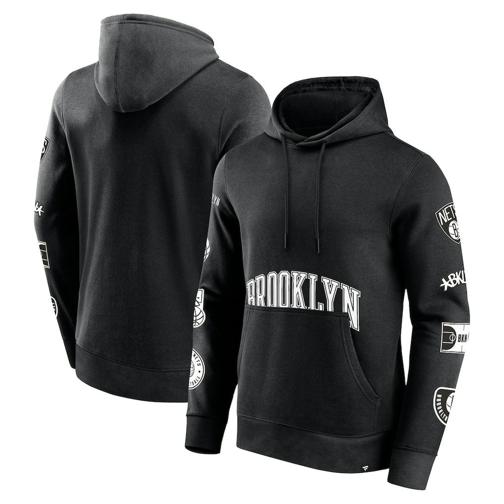 Fanatics - Brooklyn Nets Home Court Pullover Hoodie - Black