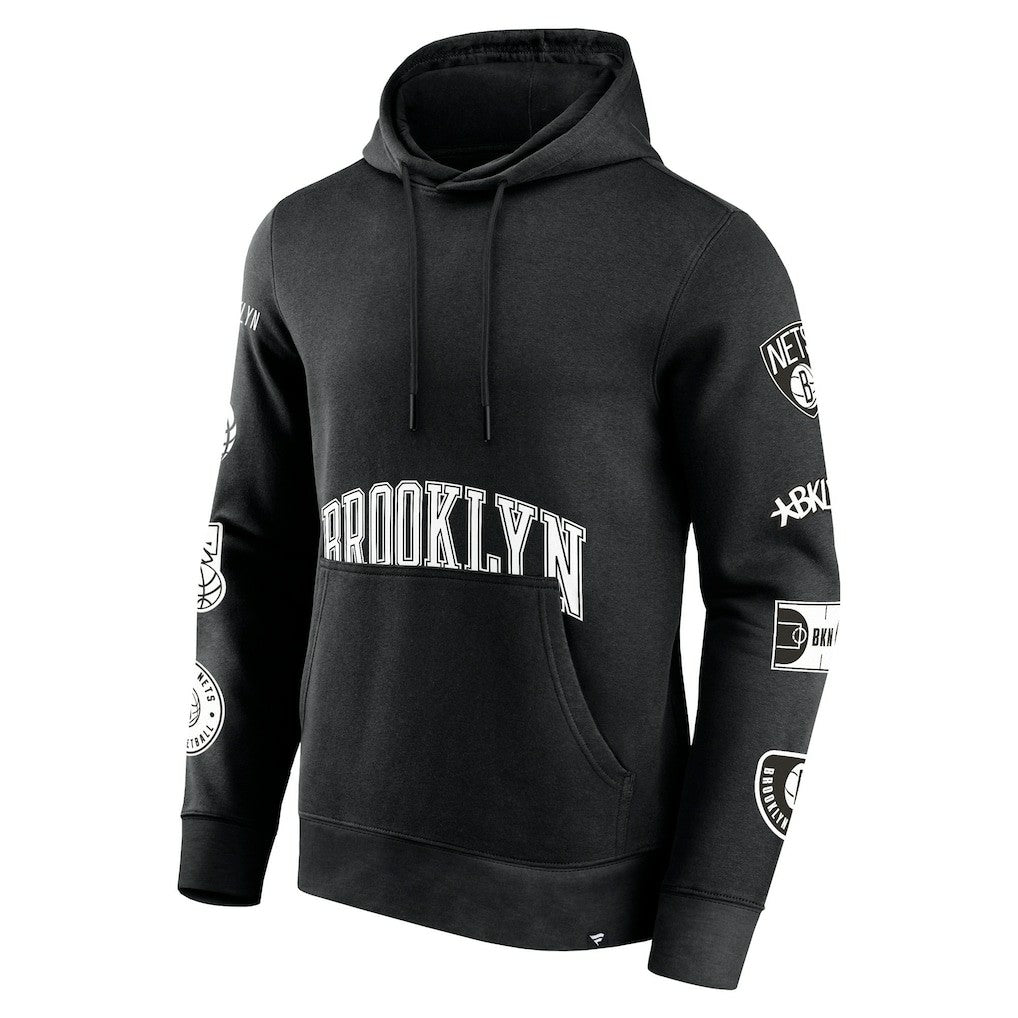 Fanatics - Brooklyn Nets Home Court Pullover Hoodie - Black