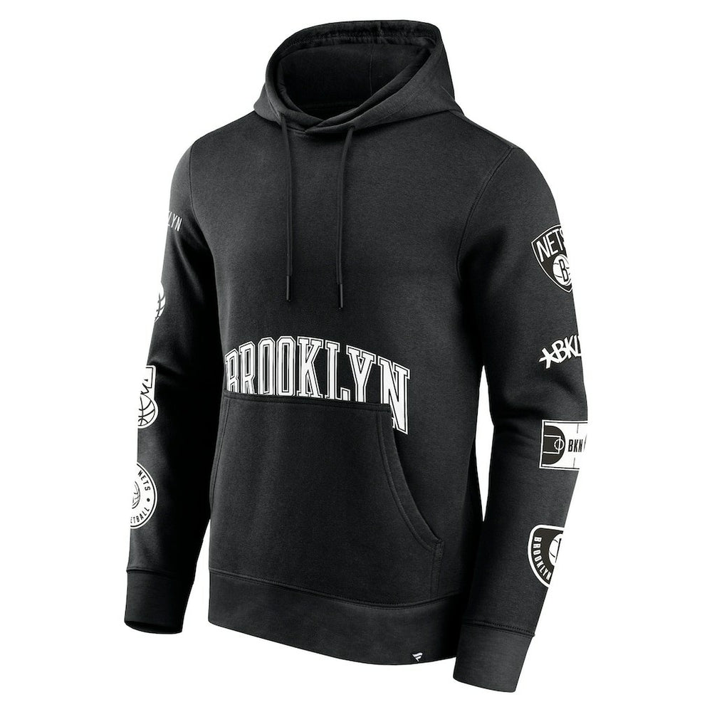 Fanatics - Brooklyn Nets Home Court Pullover Hoodie - Black