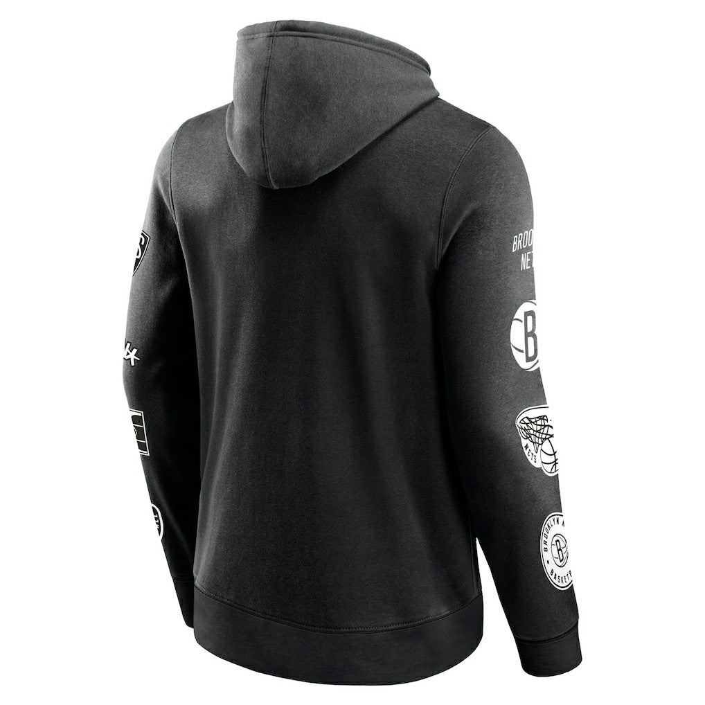 Fanatics - Brooklyn Nets Home Court Pullover Hoodie - Black