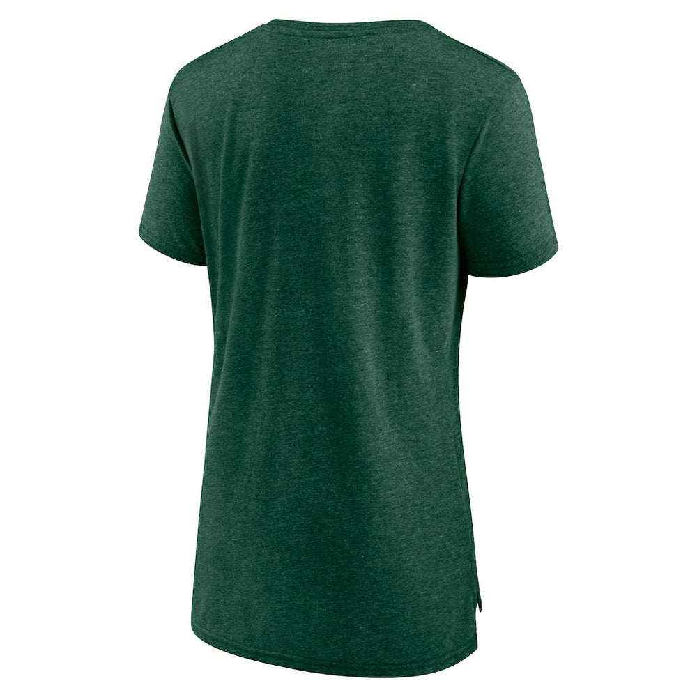 Fanatics - Milwaukee Bucks Women's League Leader Tri-Blend T-Shirt - Hunter Green