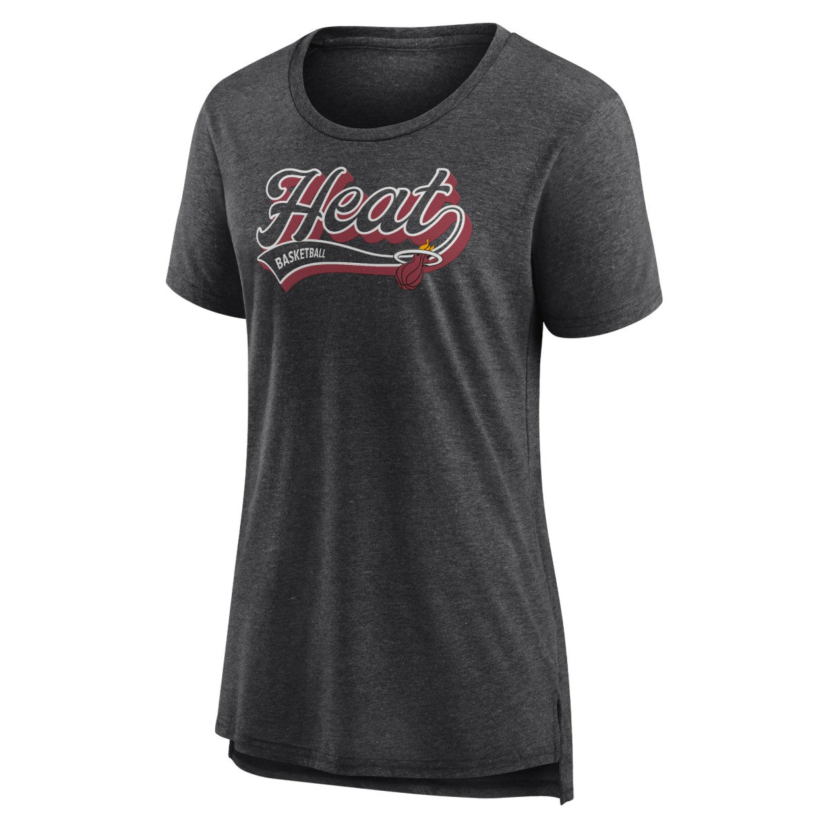 Fanatics - Miami Heat Women's League Leader Tri-Blend T-Shirt - Heather Charcoal