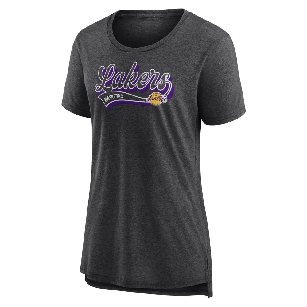 Fanatics - Los Angeles Lakers Women's League Leader Tri-Blend T-Shirt - Heather Charcoal