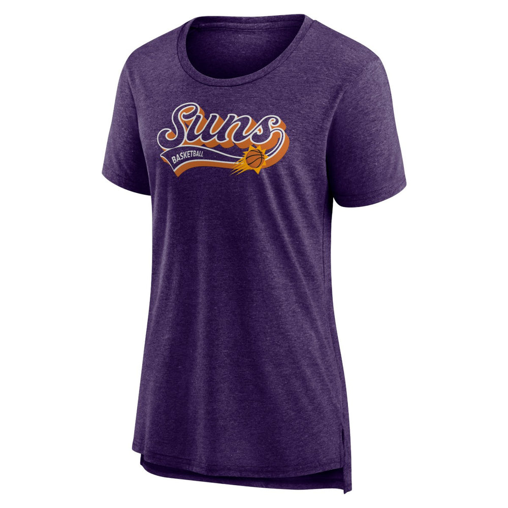 Fanatics - Phoenix Suns Women's League Leader Tri-Blend T-Shirt - Heather Purple