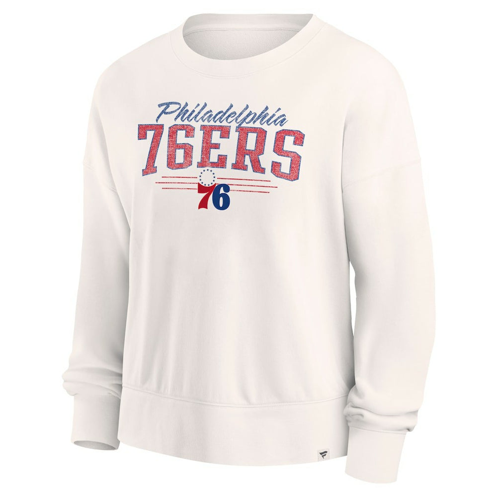 Fanatics - Philadelphia 76ers Women's Close the Game Pullover Sweatshirt - Cream
