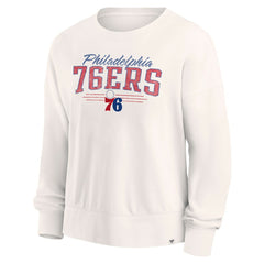 Fanatics - Philadelphia 76ers Women's Close the Game Pullover Sweatshirt - Cream
