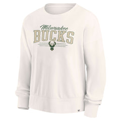 Fanatics - Milwaukee Bucks Women's Close the Game Pullover Sweatshirt - Cream