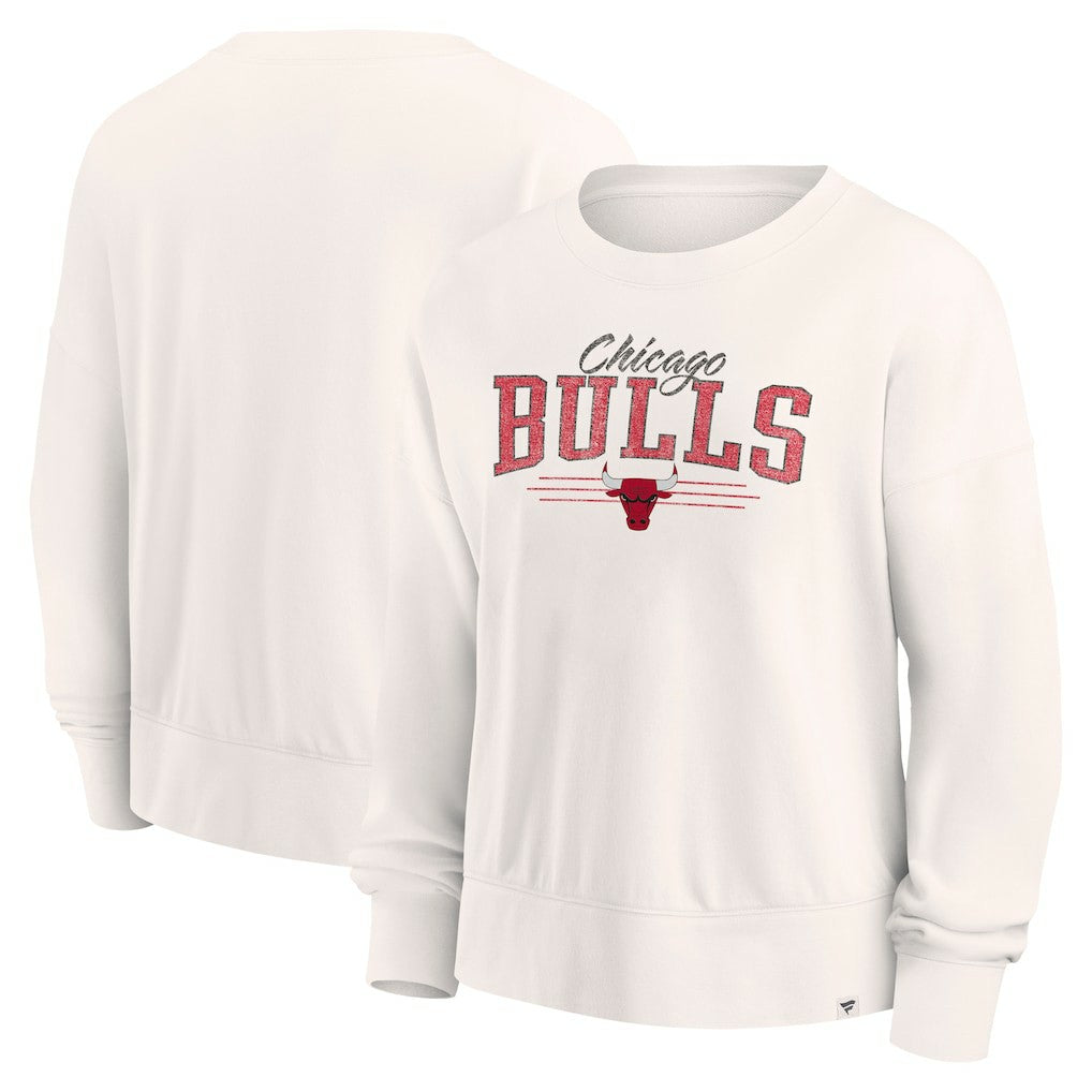Fanatics - Chicago Bulls Women's Close the Game Pullover Sweatshirt - Cream