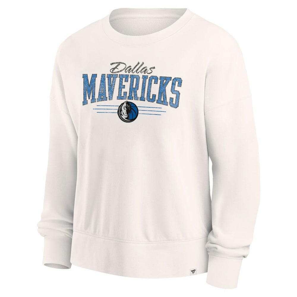 Fanatics - Dallas Mavericks Women's Close the Game Pullover Sweatshirt - Cream