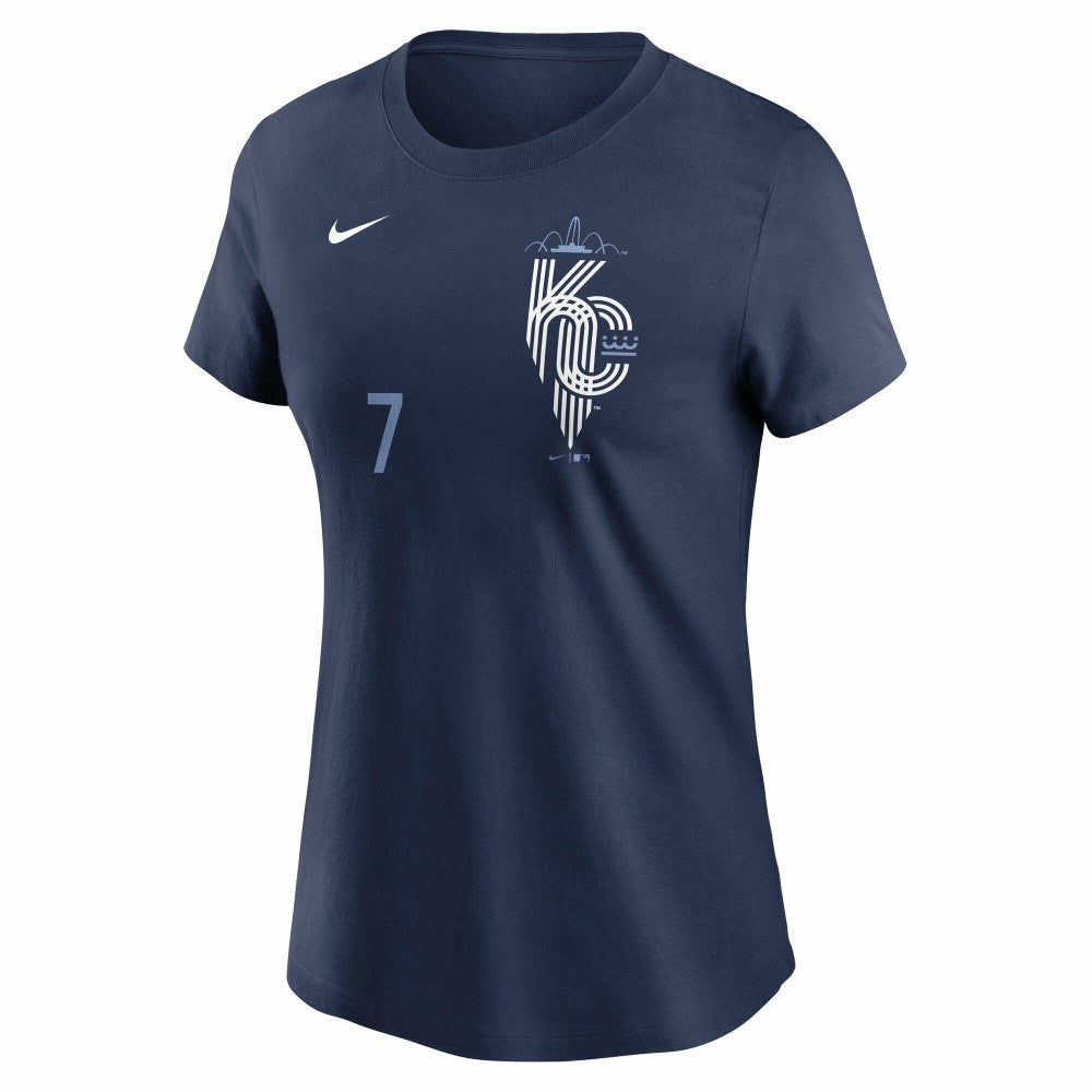 Bobby Witt Jr. Kansas City Royals Nike Women's City Connect Fuse Name & Number T-Shirt Clearance