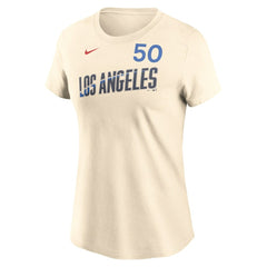 Mookie Betts Los Angeles Dodgers Nike Women's 2024 City Connect Fuse Name & Number T-Shirt Sale