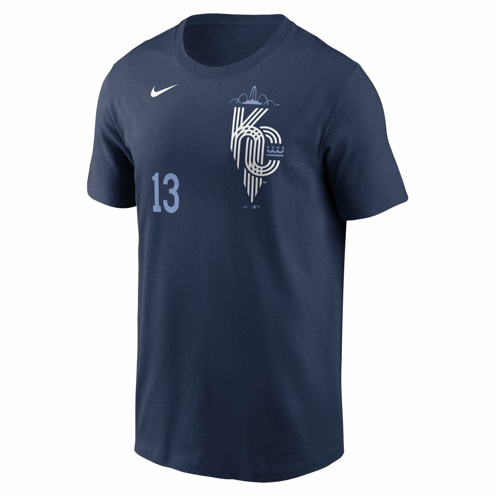Salvador Perez Kansas City Royals Nike 2024 City Connect Fuse Name & Number T-Shirt Lifestyle