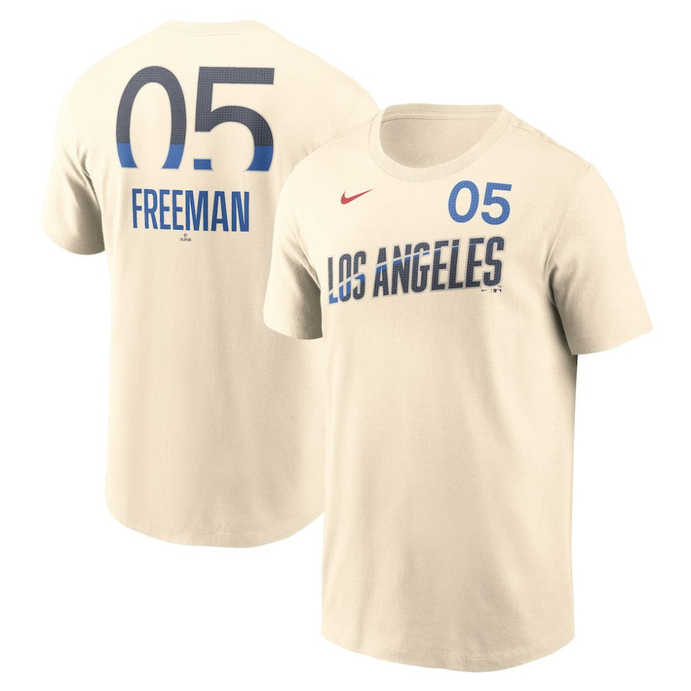 Freddie Freeman Los Angeles Dodgers Nike 2024 City Connect Fuse Name & Number T-Shirt discount