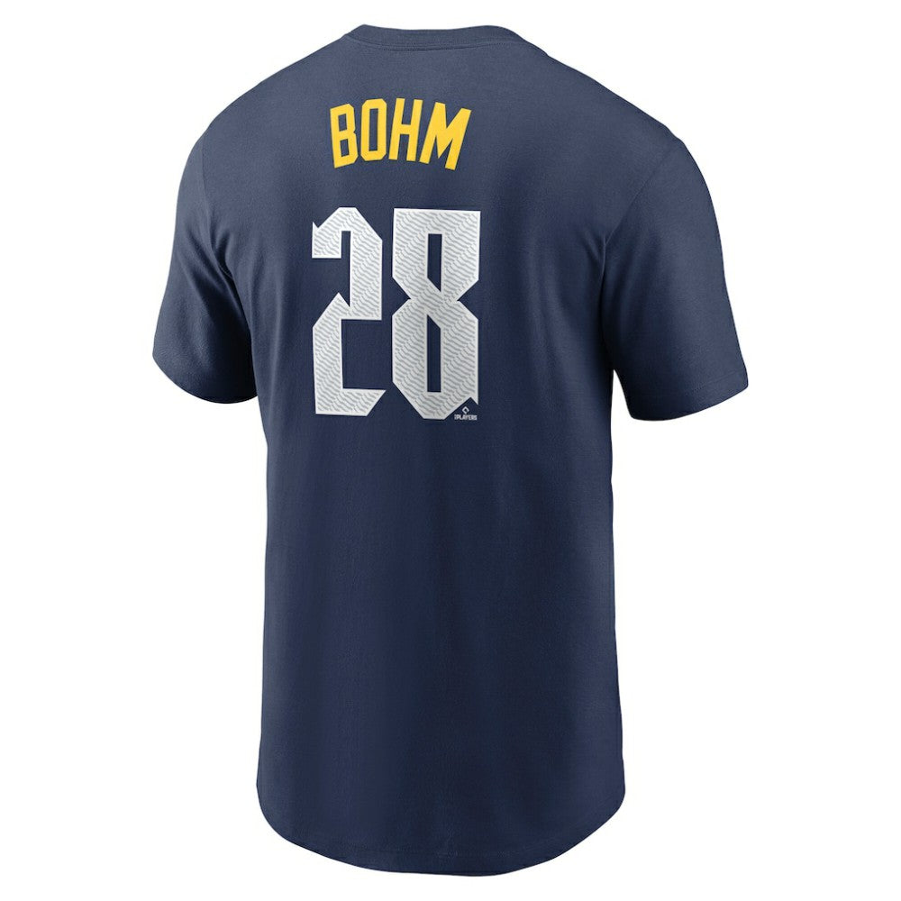 Alec Bohm Philadelphia Phillies Nike 2024 City Connect Fuse Name & Number T-Shirt On Sale