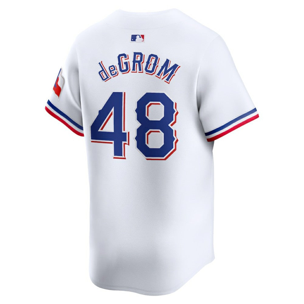 Jacob deGrom Texas Rangers Nike Home Limited Player Jersey - White | MLB Jerseys