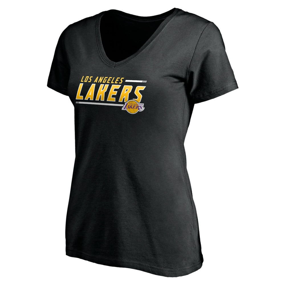 NBA - Los Angeles Lakers Women's Mascot In Bounds V-Neck T-Shirt - Black
