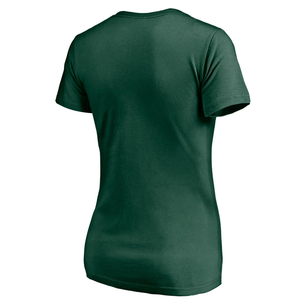 NBA - Milwaukee Bucks Women's Mascot In Bounds V-Neck T-Shirt - Hunter Green