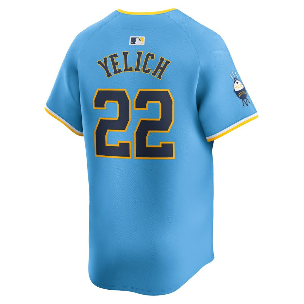 Christian Yelich Milwaukee Brewers Nike City Connect Limited Player Jersey - Powder Blue | MLB Jerseys