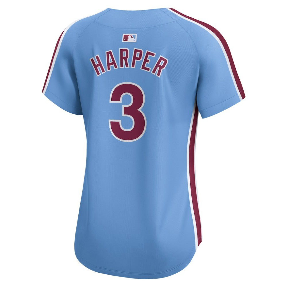 Bryce Harper Philadelphia Phillies Nike Women's Alternate Limited Player Jersey – Light Blue | MLB Jerseys