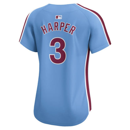 Bryce Harper Philadelphia Phillies Nike Women's Alternate Limited Player Jersey – Light Blue | MLB Jerseys