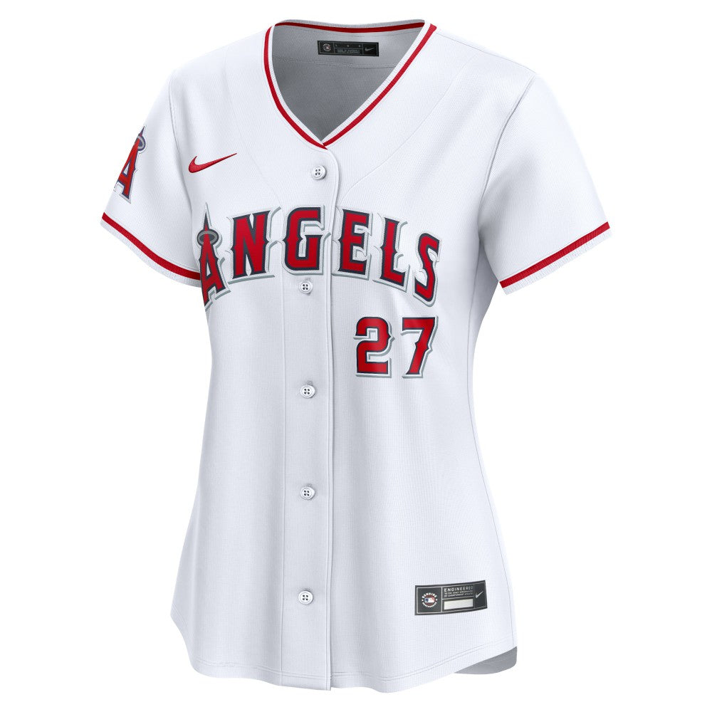 Mike Trout Los Angeles Angels Nike Women's Home Limited Player Jersey - White | MLB Jerseys