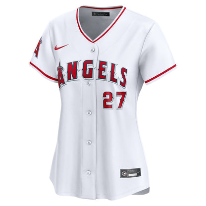 Mike Trout Los Angeles Angels Nike Women's Home Limited Player Jersey - White | MLB Jerseys