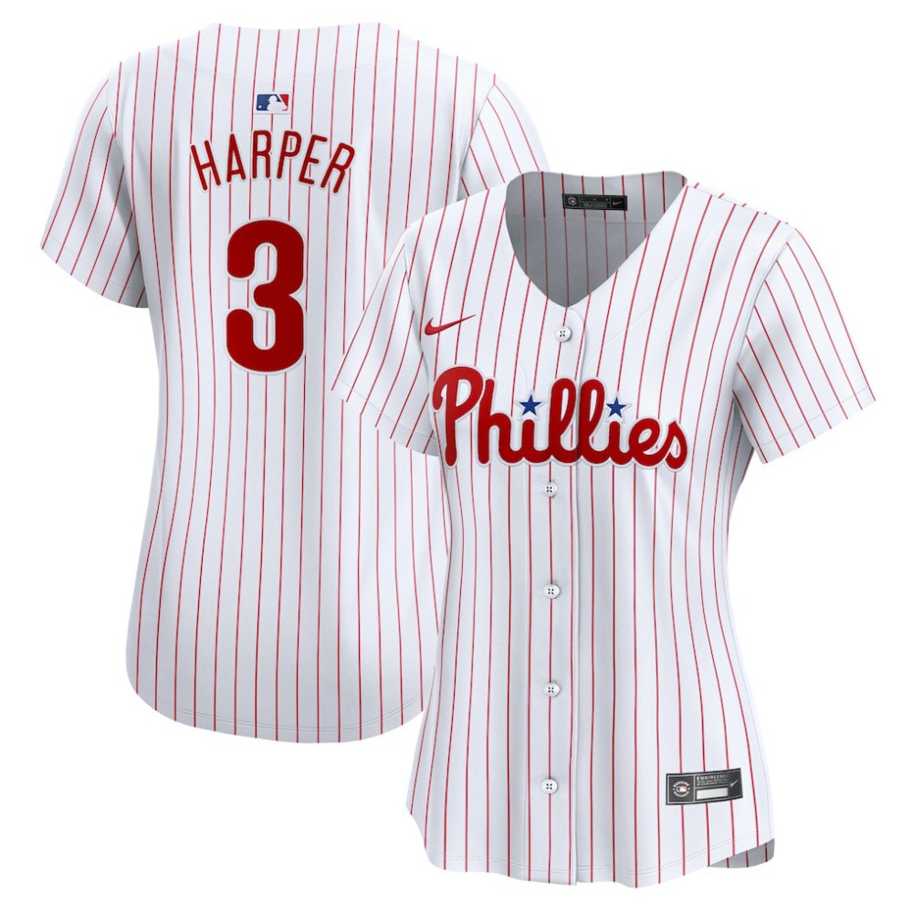 Bryce Harper Philadelphia Phillies Nike Women's Home Limited Player Jersey - White | MLB Jerseys