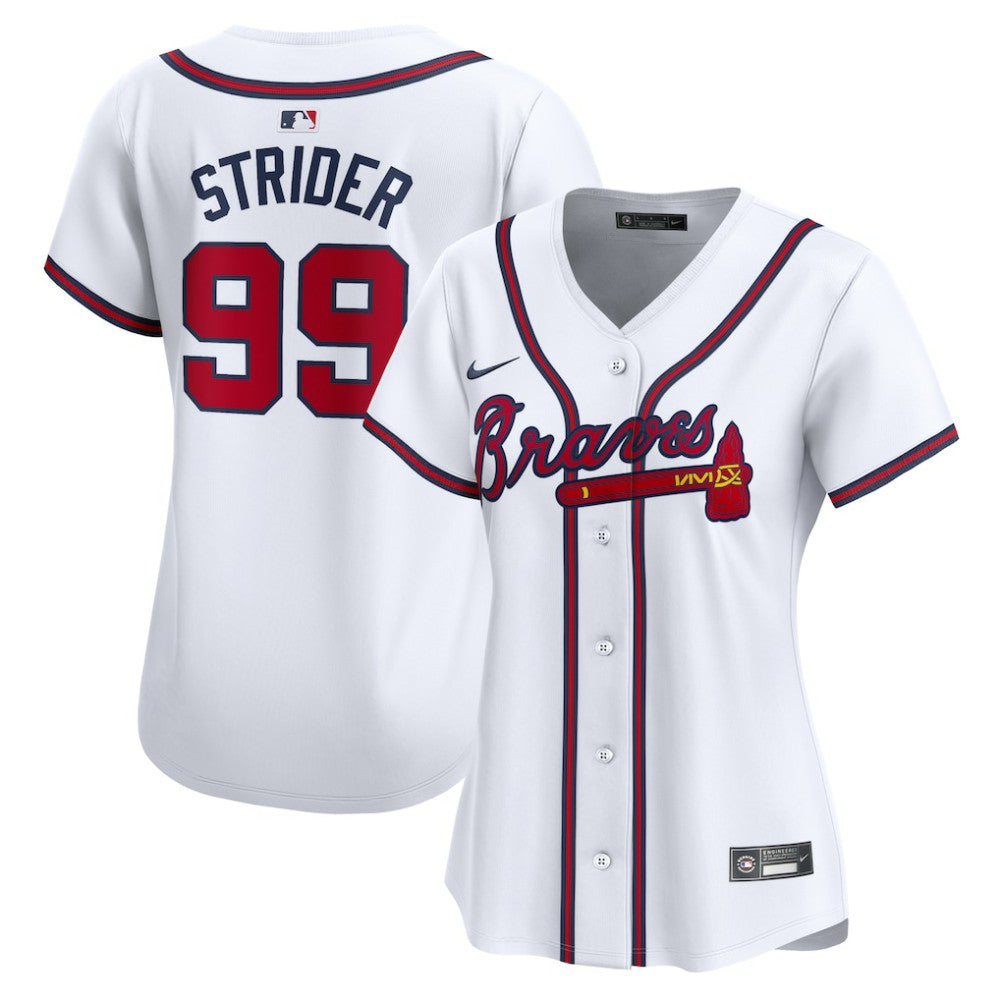 Spencer Strider Atlanta Braves Nike Women's  Home Limited Player Jersey On Sale