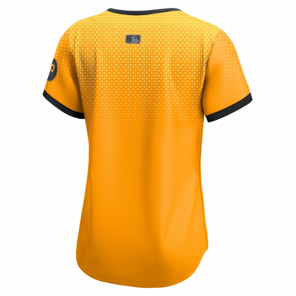 Pittsburgh Pirates Nike Women's City Connect Limited Jersey - Gold | MLB Jerseys