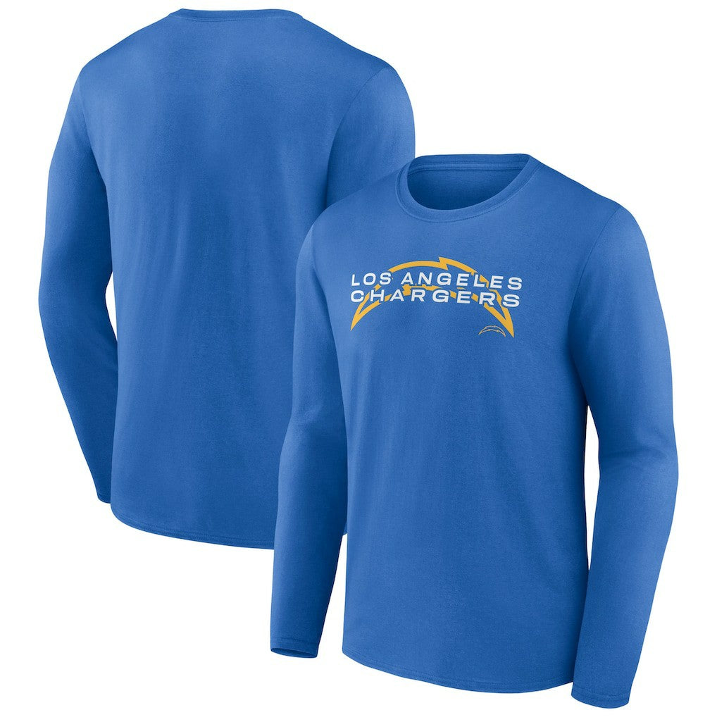 Los Angeles Chargers Advance to Victory Long Sleeve T-Shirt Powder Blue - NFL