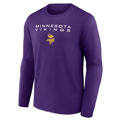 Minnesota Vikings Advance to Victory Long Sleeve T-Shirt Purple - NFL