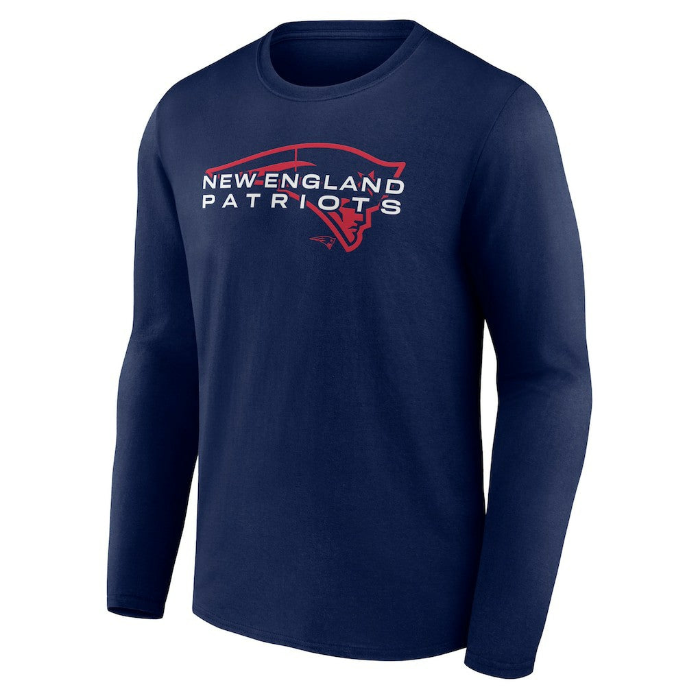 New England Patriots Advance to Victory Long Sleeve T-Shirt Navy - NFL