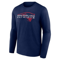 New England Patriots Advance to Victory Long Sleeve T-Shirt Navy - NFL
