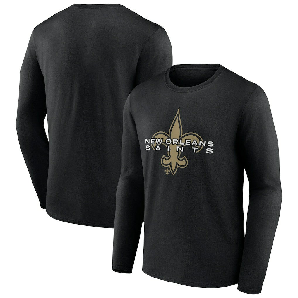 New Orleans Saints Advance to Victory Long Sleeve T-Shirt Black - NFL