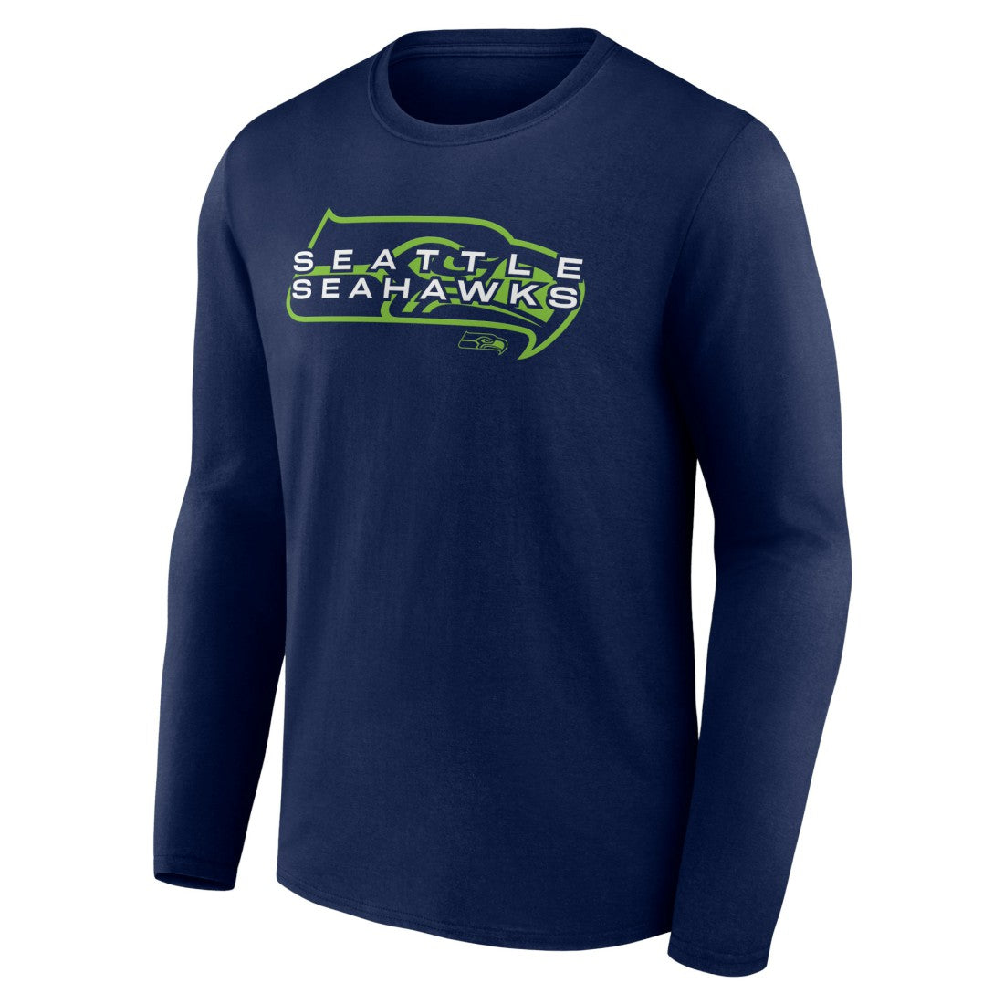 Seattle Seahawks Advance to Victory Long Sleeve T-Shirt College Navy - NFL