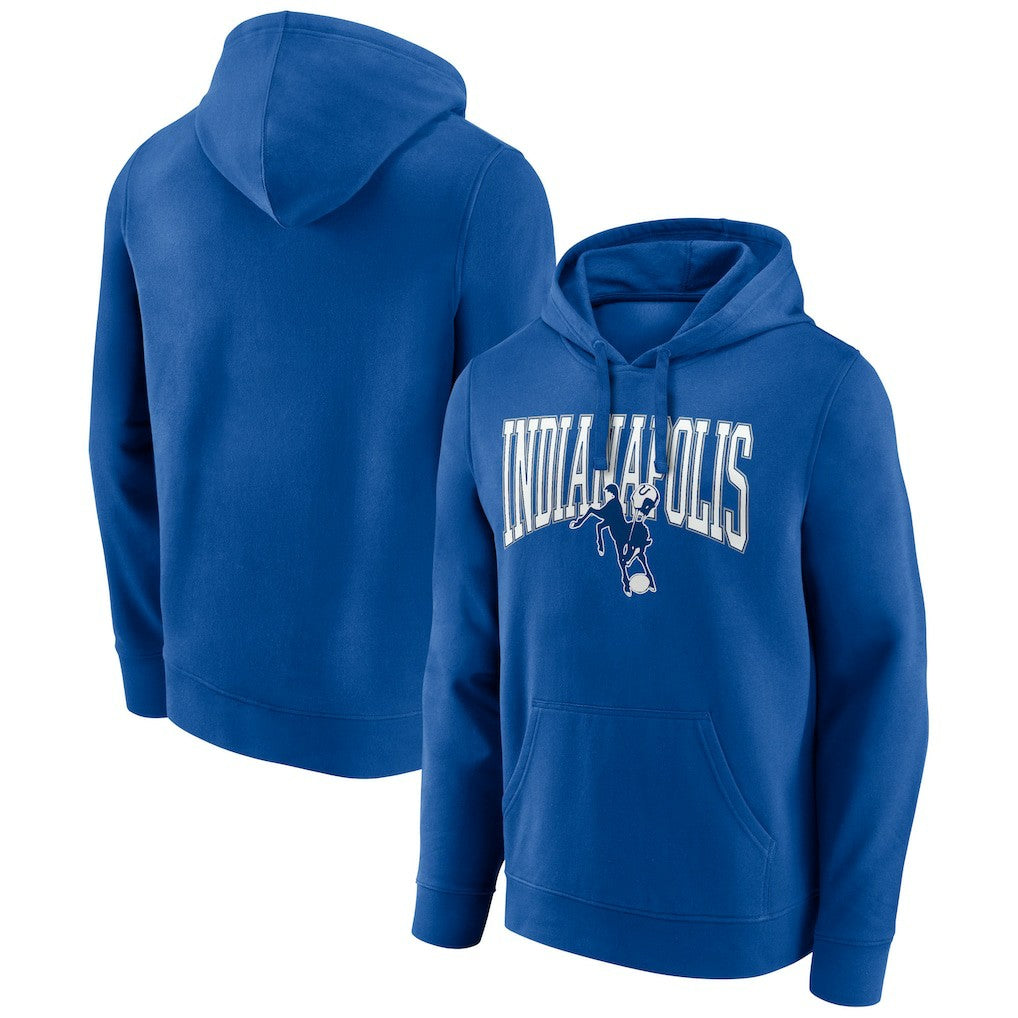 Indianapolis Colts Gridiron Classics Campus Standard Pullover Hoodie Royal - NFL