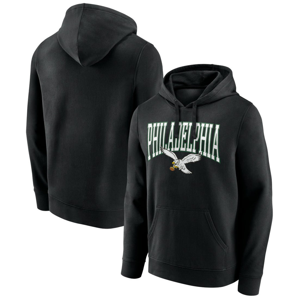 Philadelphia Eagles Gridiron Classics Campus Standard Pullover Hoodie Black - NFL