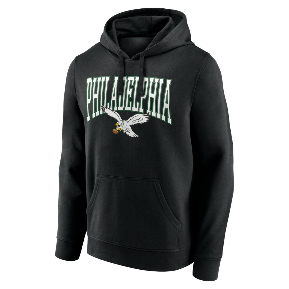 Philadelphia Eagles Gridiron Classics Campus Standard Pullover Hoodie Black - NFL