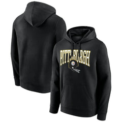 Pittsburgh Steelers Gridiron Classics Campus Standard Pullover Hoodie Black - NFL