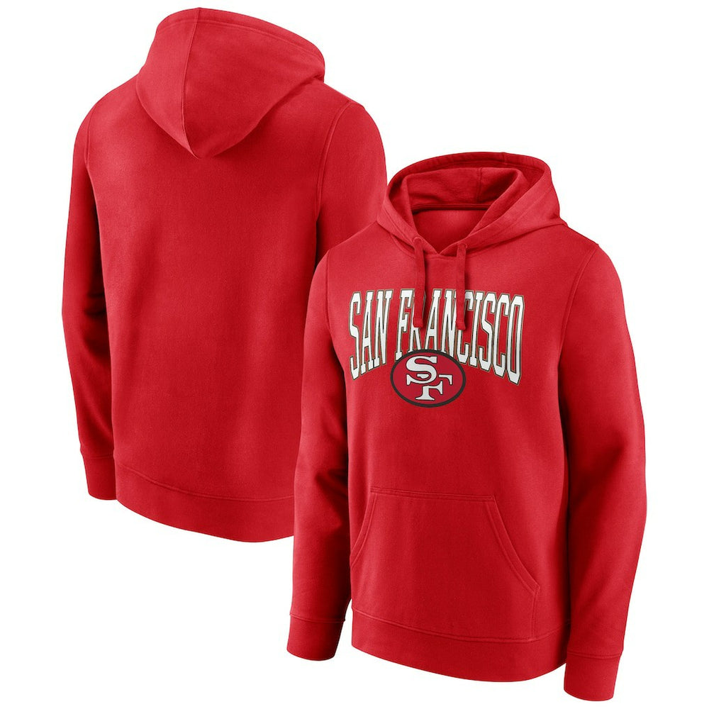 San Francisco 49ers Gridiron Classics Campus Standard Pullover Hoodie Scarlet - NFL