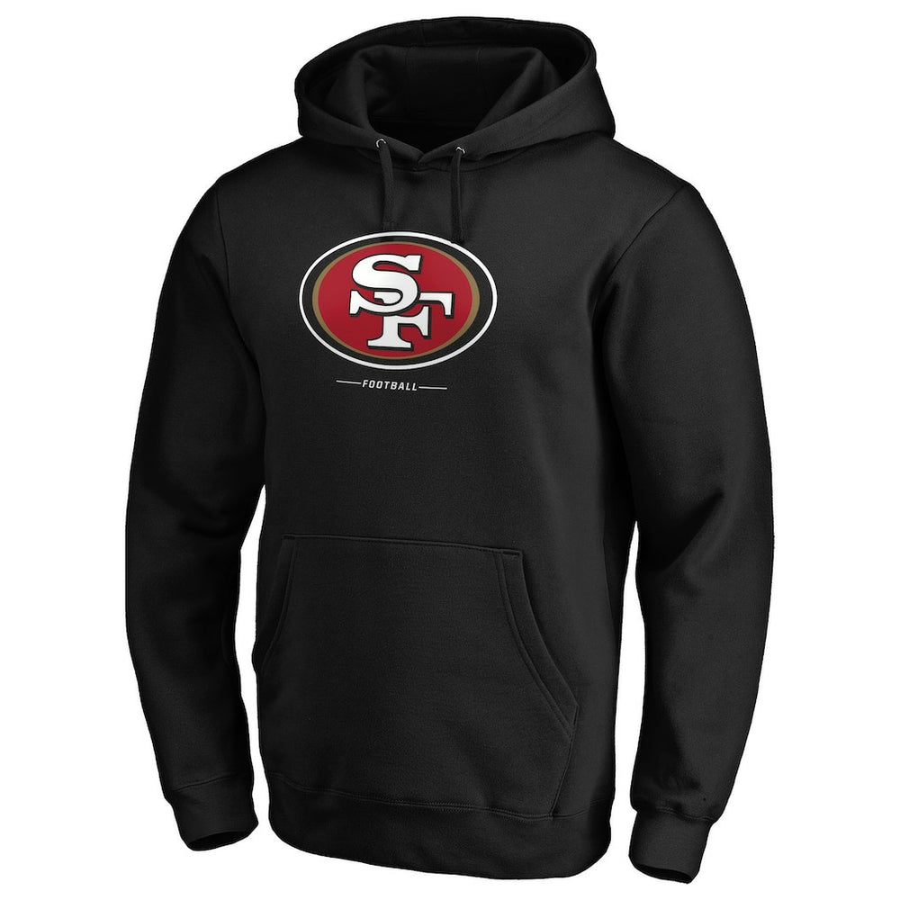 San Francisco 49ers Team Lockup Pullover Hoodie Black - NFL
