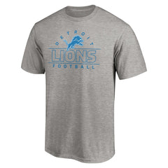 Detroit Lions Dual Threat T-Shirt Heather Gray - NFL
