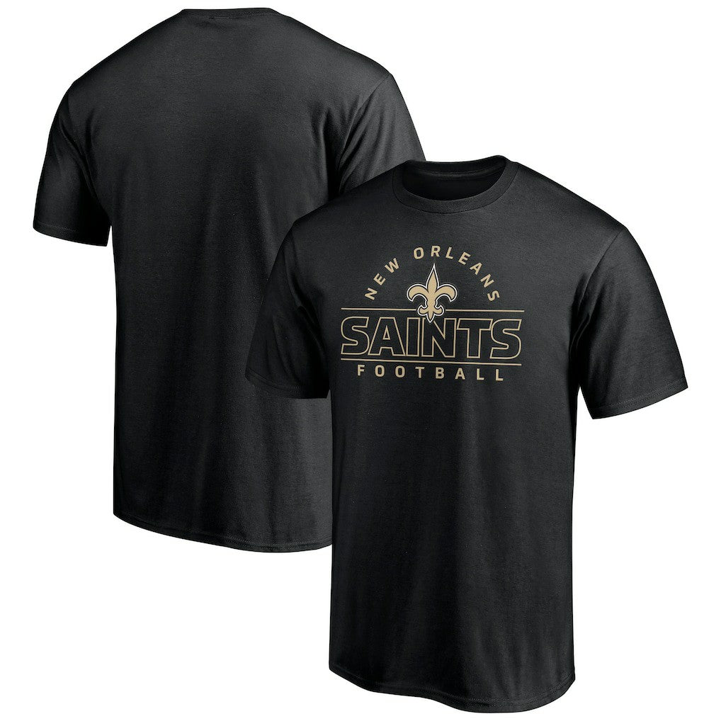 New Orleans Saints Dual Threat T-Shirt Black - NFL