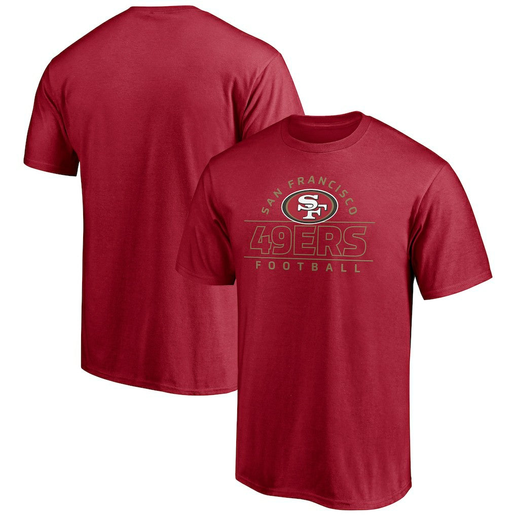 San Francisco 49ers Dual Threat T-Shirt Scarlet - NFL